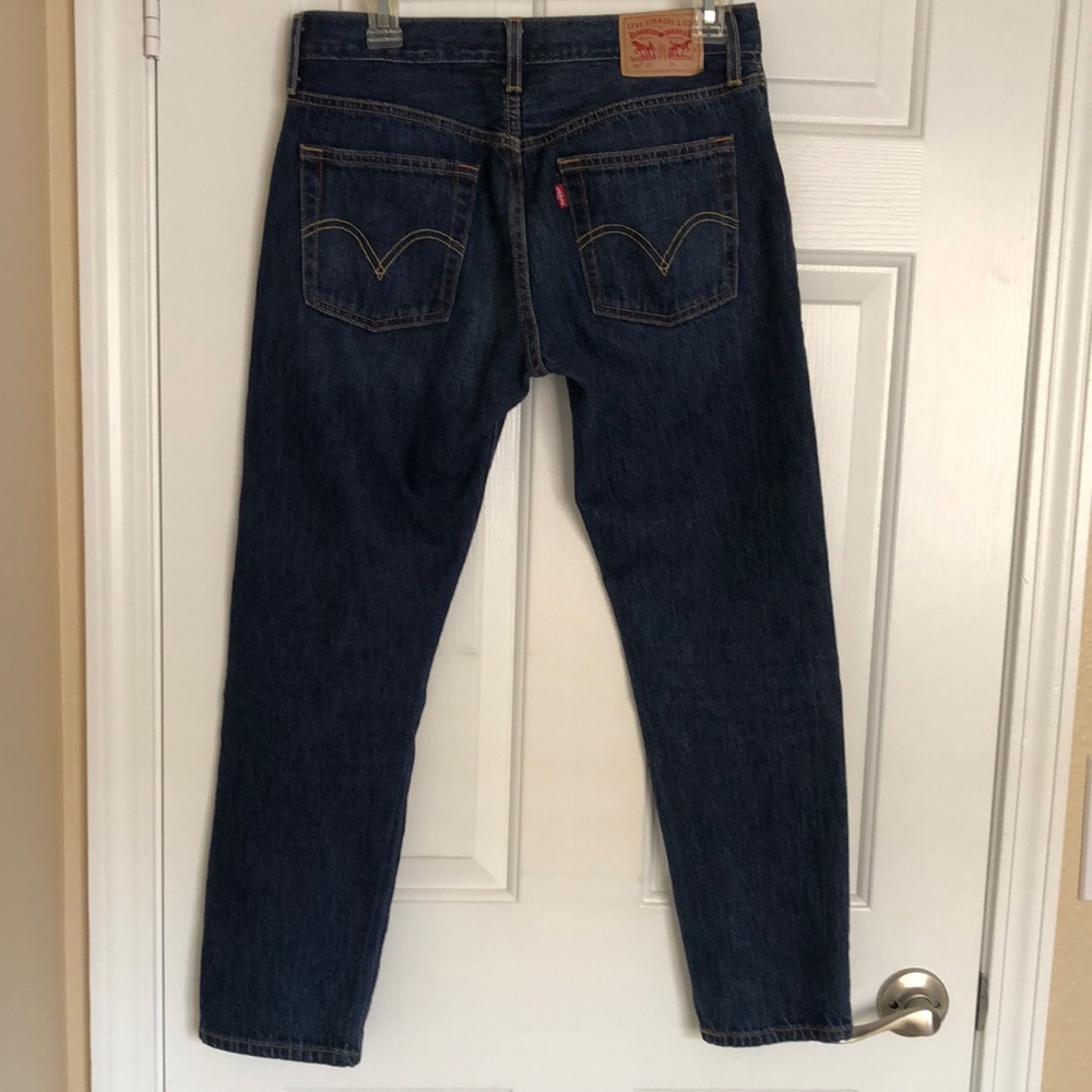Levi’s 501 CT tapered cropped jeans w25